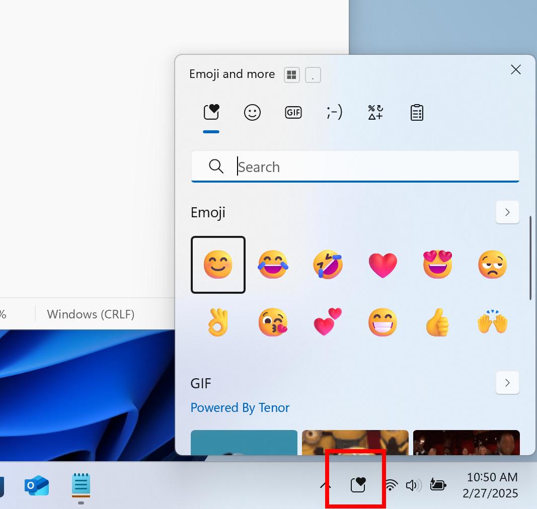 微软发布Win11预览版27858：系统托盘新增表情图标